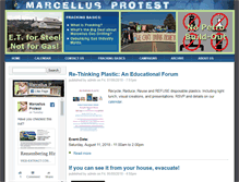 Tablet Screenshot of marcellusprotest.org